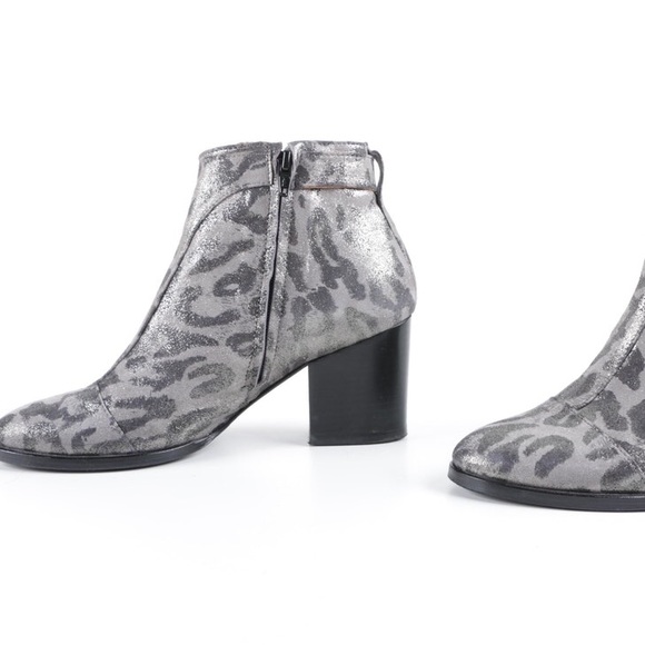 Thakoon Addition Leopard Print Leather Ankle Boots - Picture 7 of 11